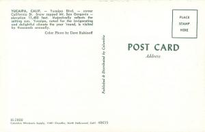 1950s Postcard; Yucaipa Blvd Yucaipa CA Security Bank San Bernardino Co Unposted