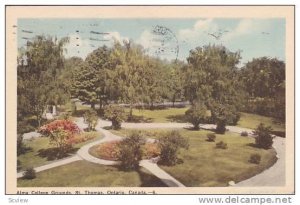 Alma College Grounds, St. Thomas, Ontario, Canada, PU-1950