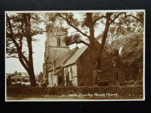 Sussex CRAWLEY St John the Baptist Church - Old RP Postcard by E.A.Sweetman