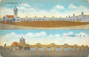 Lordsburg New Mexico 1940s Postcard Camp Hidalgo and Hidalgo Court