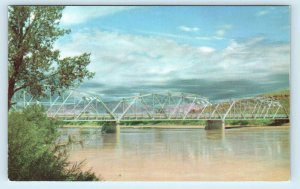 JENSON, UT Utah ~ GREEN RIVER BRIDGE ~ Uintah County 1953  Postcard