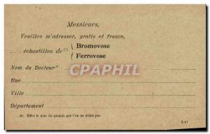 Postcard Old Sante Bromovose Ferrovose Bromovose Laboratories of Rue Amelot P...