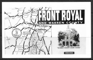Virginia, Front Royal - Map - Photo Post Card Kodak Paper RPPC - [VA-066]