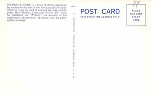 Thoreau's Cairn  Concord, Massachusetts Postcard