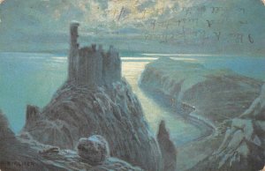 LANDSCAPE CARLISLE TO ALLEN PENNSYLVANIA DOANE CANCEL POSTCARD 1906