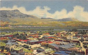 Hot Springs New Mexico 1948 Postcard Birdseye View 