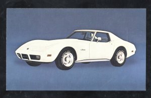 1975 CHEVROLET CORVETTER VINTAGE CAR DEALER ADVERTISING POSTCARD '75 CHEVY