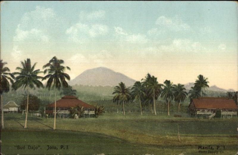 Jolo Philippines Bud Dajo c1910 Postcard