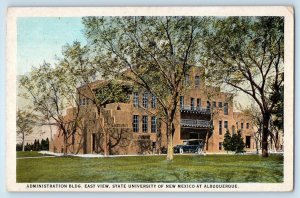 c1920 Albuquerque New Mexico Postcard Administration Building East View State