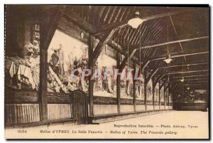 Belgium Ypres Old Postcard Halles The room Pauwels