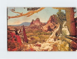 Postcard Garden Of The Gods, Colorado Springs, Colorado