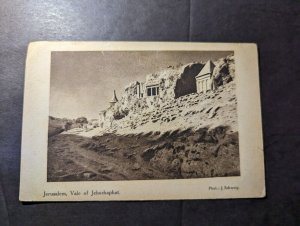 Mint British RPPC Postcard Jerusalem Vale of Jehochaphat Israel Palestine