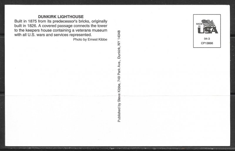 New York, Dunkirk - Lighthouse - [NY-261]