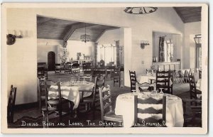 THE DESERT INN Antique RPPC PALM SPRINGS California 1920s Willard? Postcard