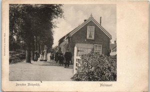 1900s Beneden Molendijk Melissant South Holland Netherlands Postcard