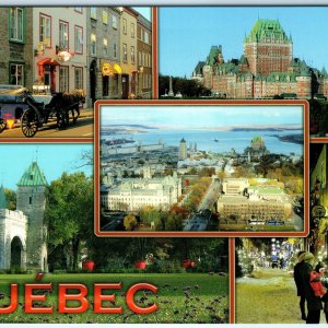 c1990s Quebec City, Canada Chateau Frontenac Castle Street View Chrome 4x6 M23