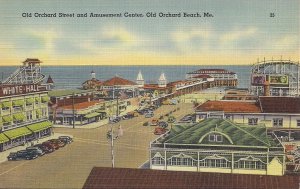 AMUSEMENT PARK, Old Orchard Beach ME, OOB, Pier Carousel, Roller Coaster 1930-45