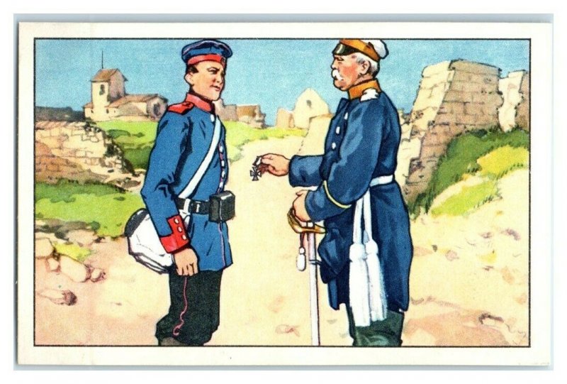 Intelligent Soldier Quips w/ Bismarck Famous Anecdotes Echte Wagner Trade Card