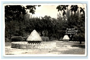 Casino Campestre Camaguey Cuba Real Photo RPPC Postcard (P35)