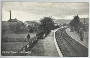 Railway Station Invergordon Postcard PC336