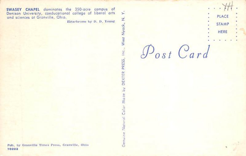 Swasey Chapel Granville, Ohio OH