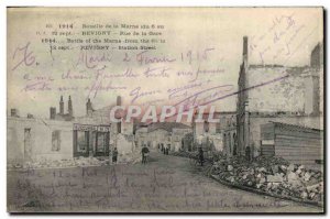 Postcard Old Army Battle of the Marne Revigny Rue de la Gare