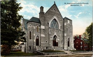 St Augustine Catholic Church Montpelier VT Postcard