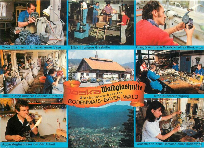 Germany Joska Waldglashutte Bodenmais glass craft manufactory