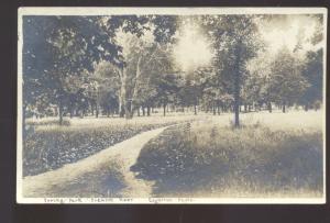 RPPC ERVING PARK FREMONT NEBRASKA EDGERTON PHOTO REAL PHOTO POSTCARD