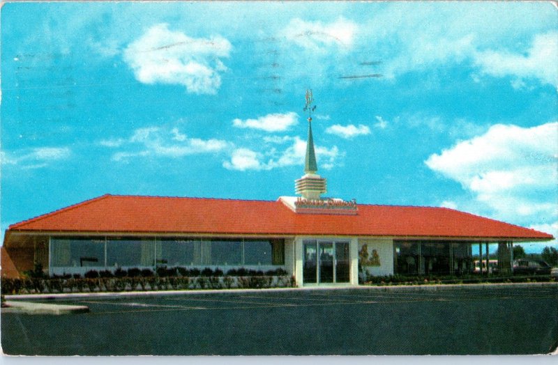 Howard Johnson Evanston Illinois Postcard Posted 1961