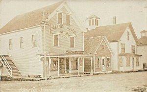 Stratton ME Natanis Lodge Durrell & Wing Store Real Photo Postcard