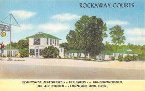 rockaway courts cottages little rock arkansas L4371 antique postcard