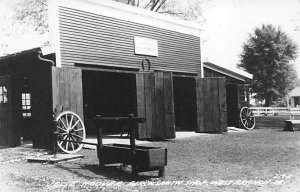 Jesse Hoover Blacksmith Shop real photo West Branch, Iowa  