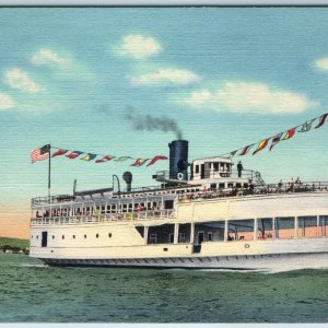 c1940s Duluth-Superior Harbor Lake Excursion S.S Wayne Boat Iron Coal Steam A203