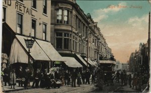 PC UNITED KINGDOM, PAISLEY, HIGH STREET, Vintage REAL PHOTO Postcard (b32020)