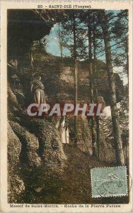 Old Postcard Saint Die (Vosges) Massif de Saint Martin Roche Percee Pierre