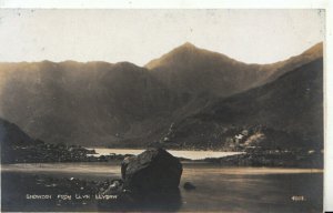 Wales Postcard - Snowdon from Llyn Llydaw - Caernarvonshire - Ref TZ4143