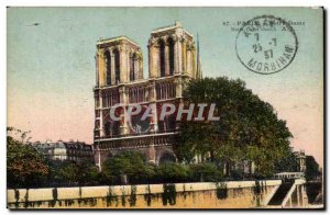 Old Postcard Paris Notre Dame