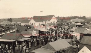 Unknown Location, RPPC, Local Fair or Carnival, Otto's Place Ice Cream Tent