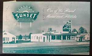 Vintage Postcard 1952 Sunset Manor Restaurant, Portsmouth, Virginia (VA)