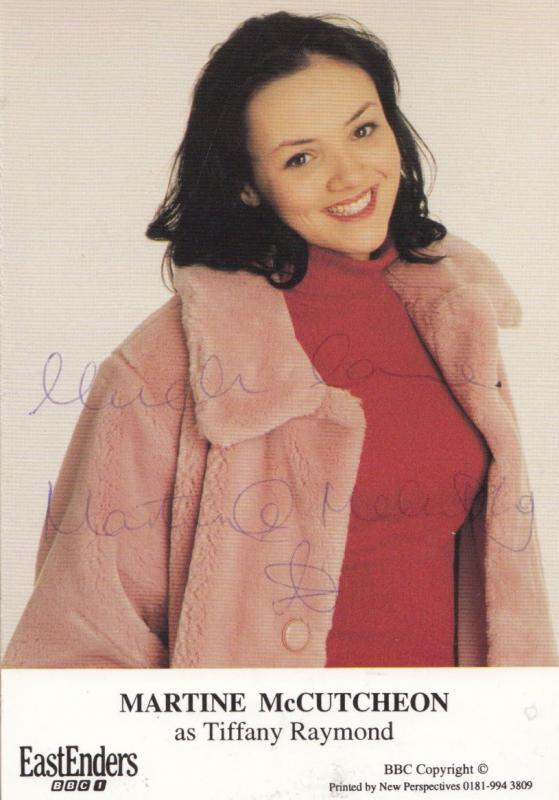 Martine McCutcheon as Tiffany Raymond BBC Eastenders Hand Signed Cast Card Photo