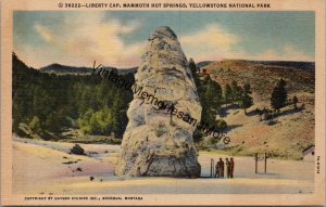 Liberty Cap Mammoth Hot Springs Yellowstone National Park Postcard PC355