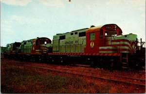 Vintage Railroad Train Locomotive Postcard - Apache Railway