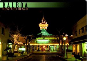 2~4X6 Postcards Newport Beach, CA California BALBOA BEACH PAVILION Day & Night