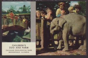 Elephant,Children's Zoo,Brookfield,IL Postcard 