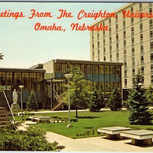 1970 Omaha NE Greetings Creighton University Deglman Swanson Hall PC Dexter A219