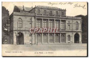 Old Postcard Le Mans Le Theater