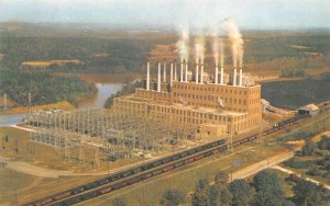 NC North Carolina  RIVER BEND STEAM PLANT NO 1~Duke Energy AERIAL VIEW  Postcard