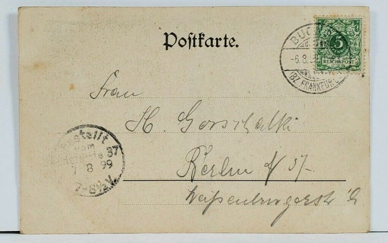 Germany Gruss aus Buckow Märkischen Schweiz Holle 1899 Postcard L1