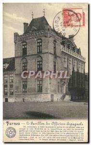 Old Postcard Furnes The Pavilion of the Spanish officers